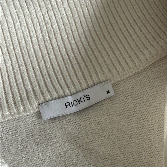 Ricki's Black and White Striped Turtleneck Sweater - Picture 2 of 3